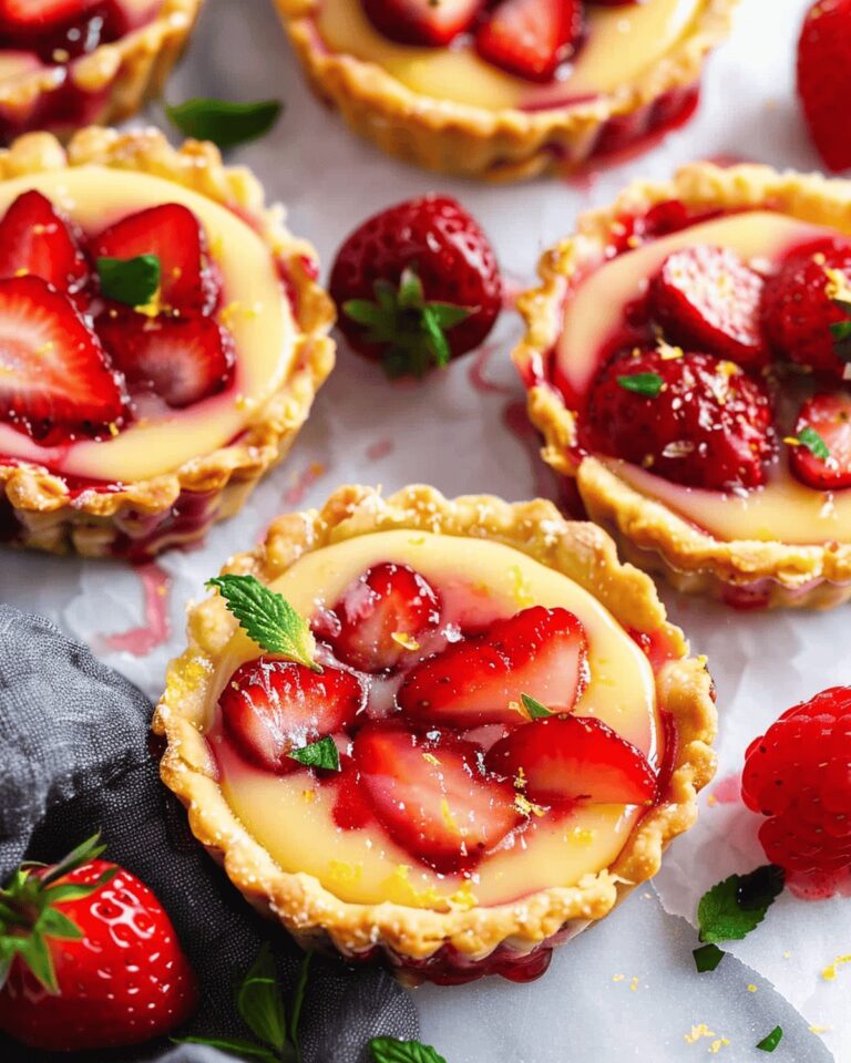 Luscious Strawberry Custard Tarts Recipe