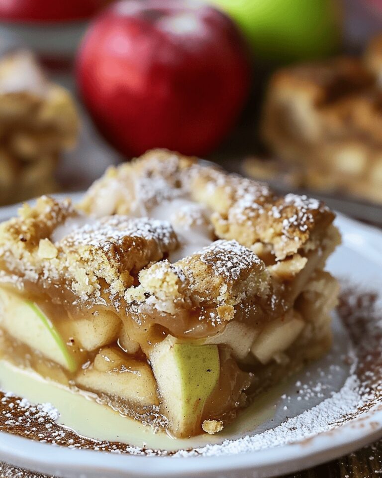 Golden Apple Pie Bars Recipe