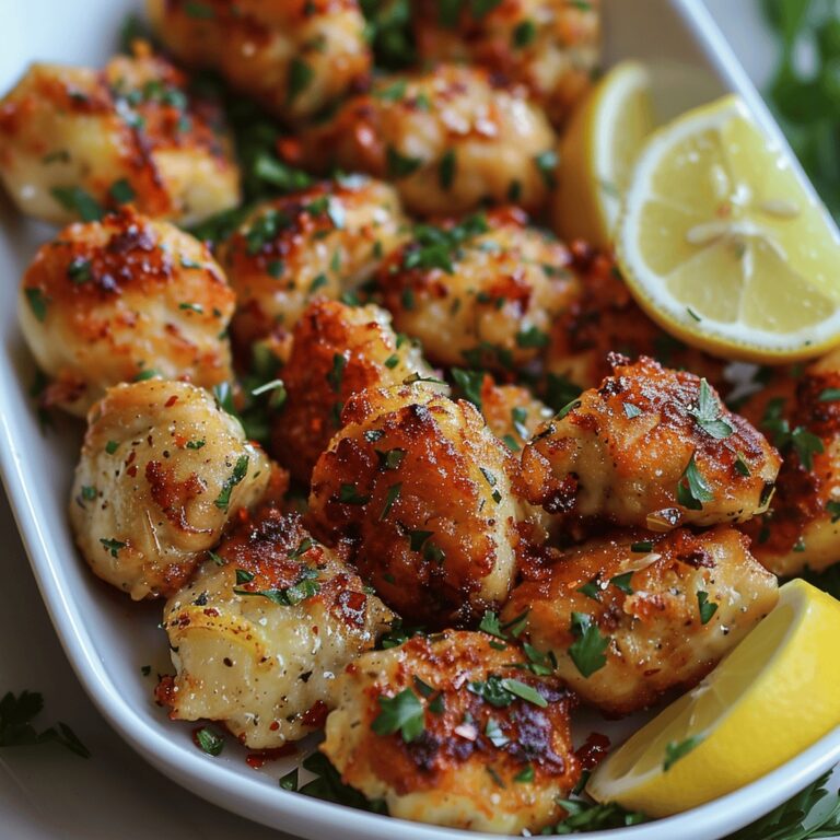 Lemon Garlic Chicken Bites Recipe
