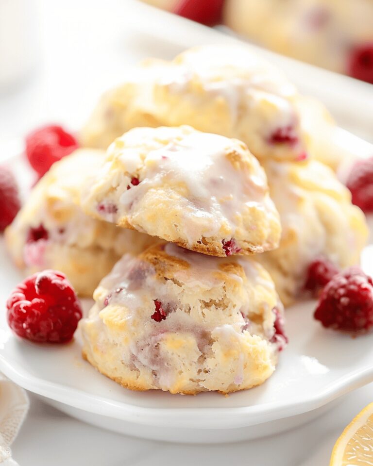 Fluffy Lemon Raspberry Scones Recipe