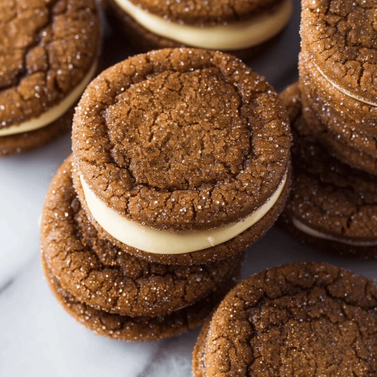 Ginger Molasses Sandwich Cookies Recipe