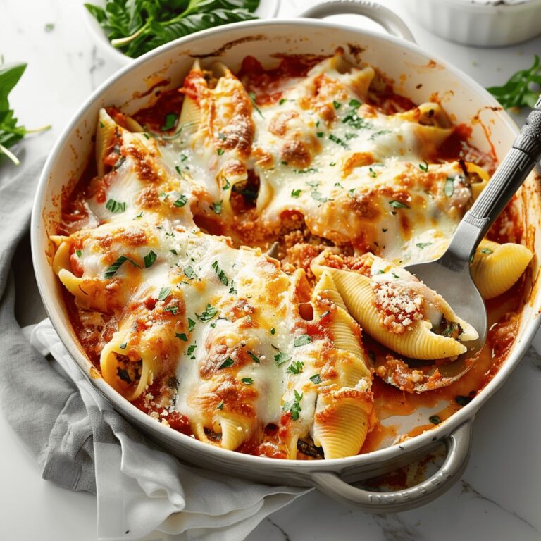 Spinach And Cheese Stuffed Shells Recipe