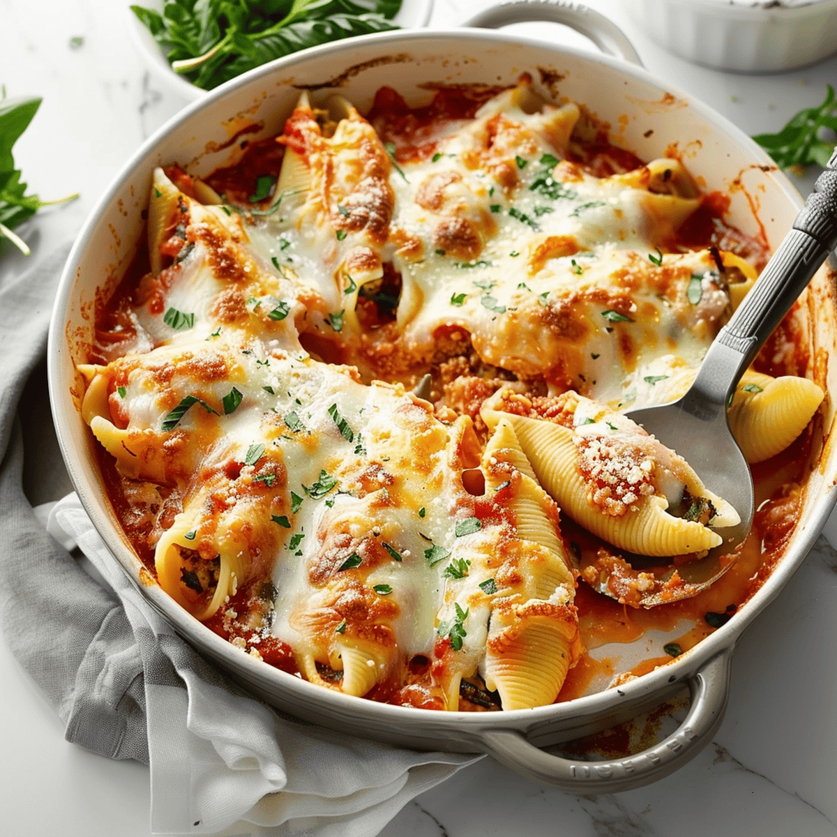 Spinach And Cheese Stuffed Shells Recipe