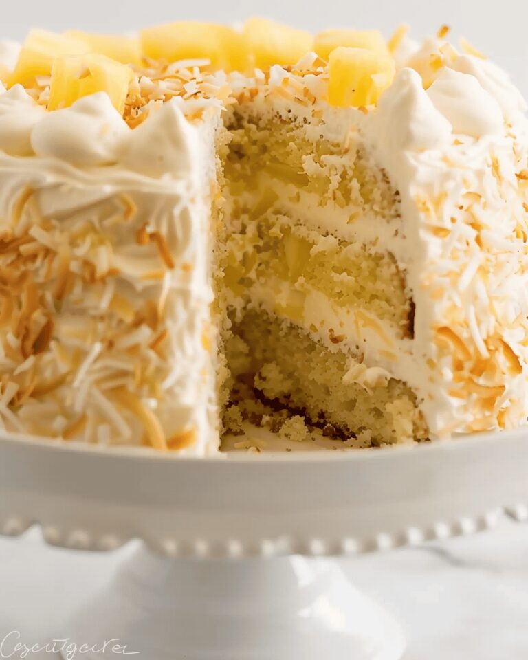 Tropical Pineapple Coconut Cake Recipe