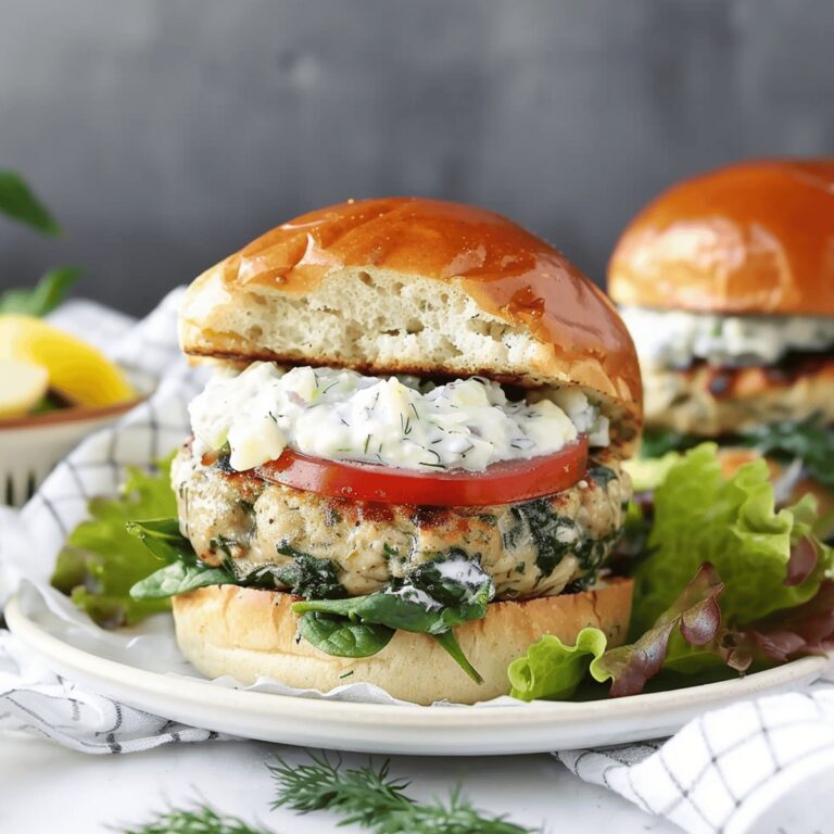 Chicken Burger With Feta And Spinach Recipe