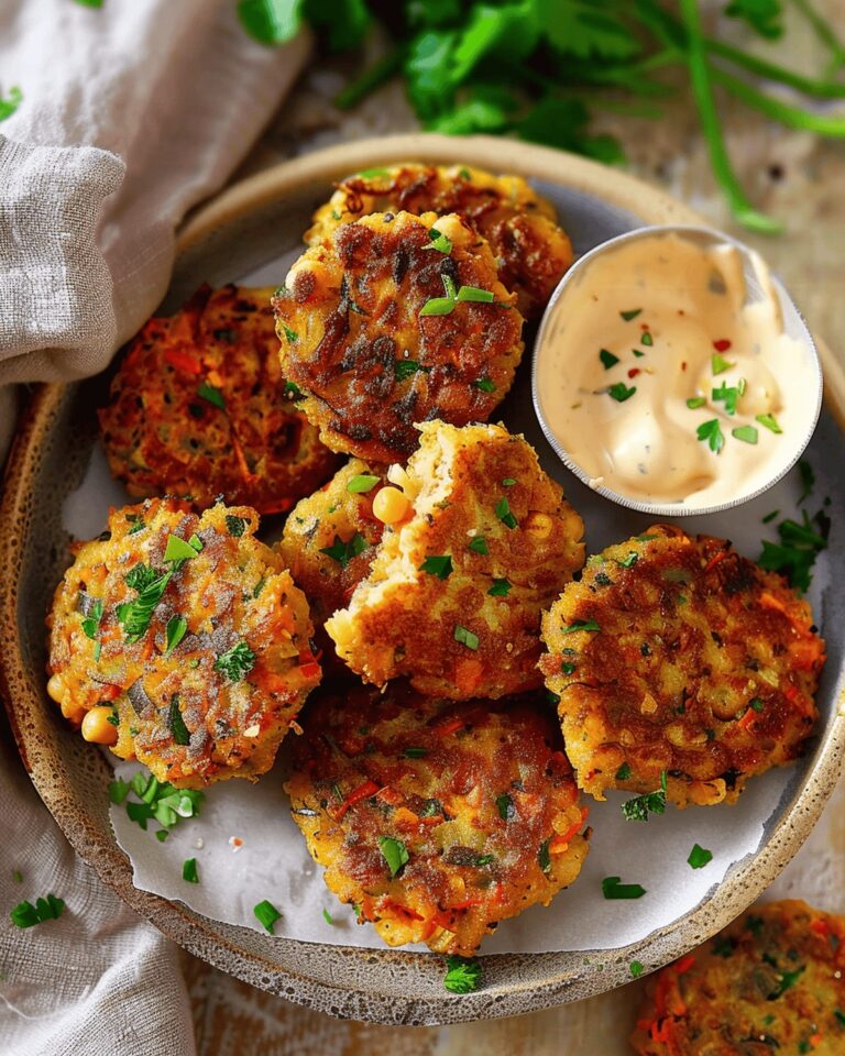 Crispy Vegetable Chickpea Fritters Recipe