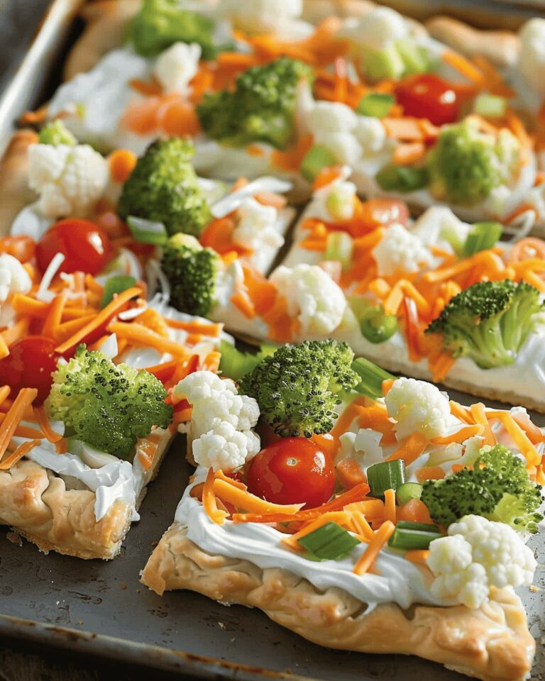 Cold Veggie Delight Pizza Recipe