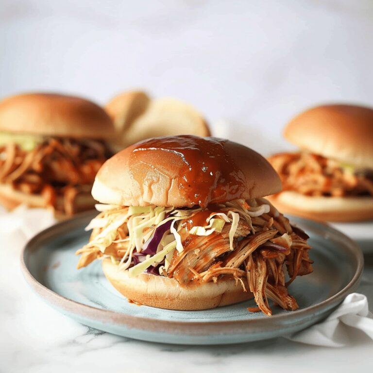 Tender Slow Cooker BBQ Chicken Sandwiches Recipe