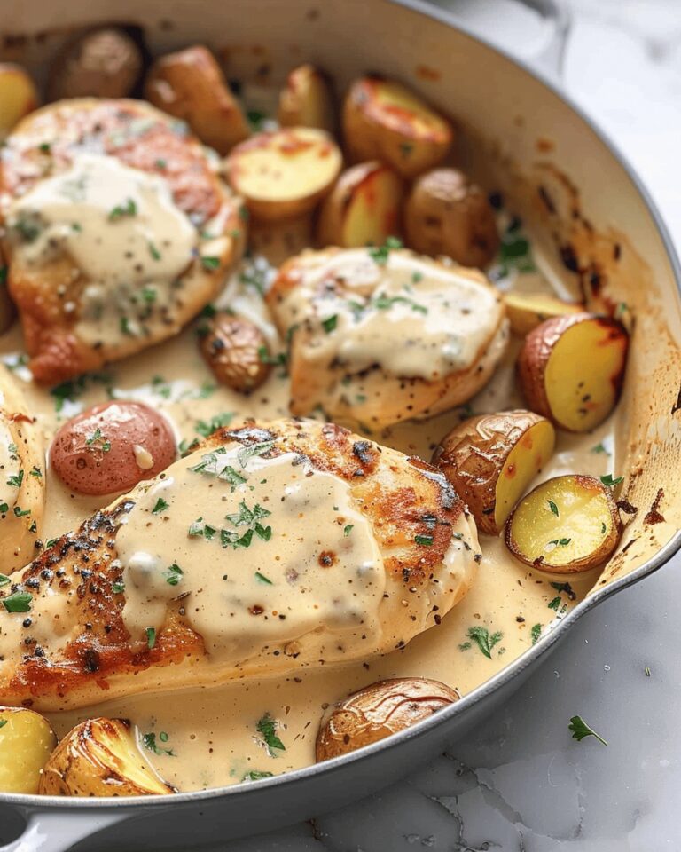 Velvety Chicken and Potatoes with Dijon Cream Sauce Recipe