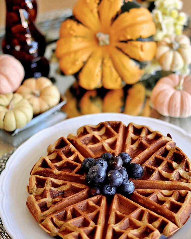 Fluffy Whole Wheat Pumpkin Spice Waffles Recipe