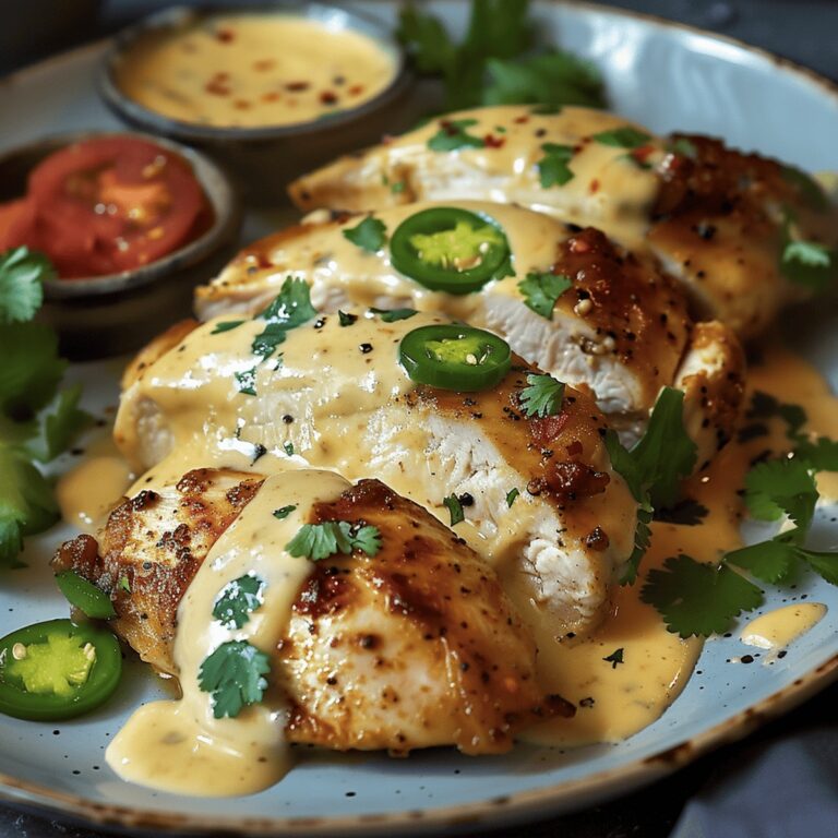 Spiced Chicken With Creamy Cheddar Sauce Recipe