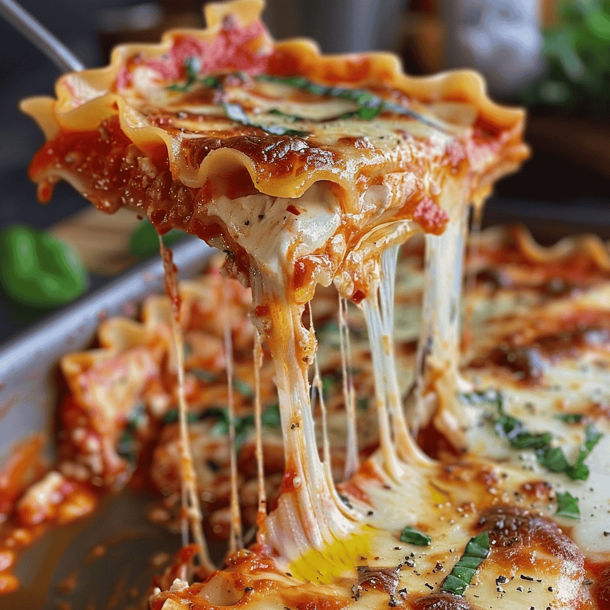 Three Cheese Broken Lasagna Recipe