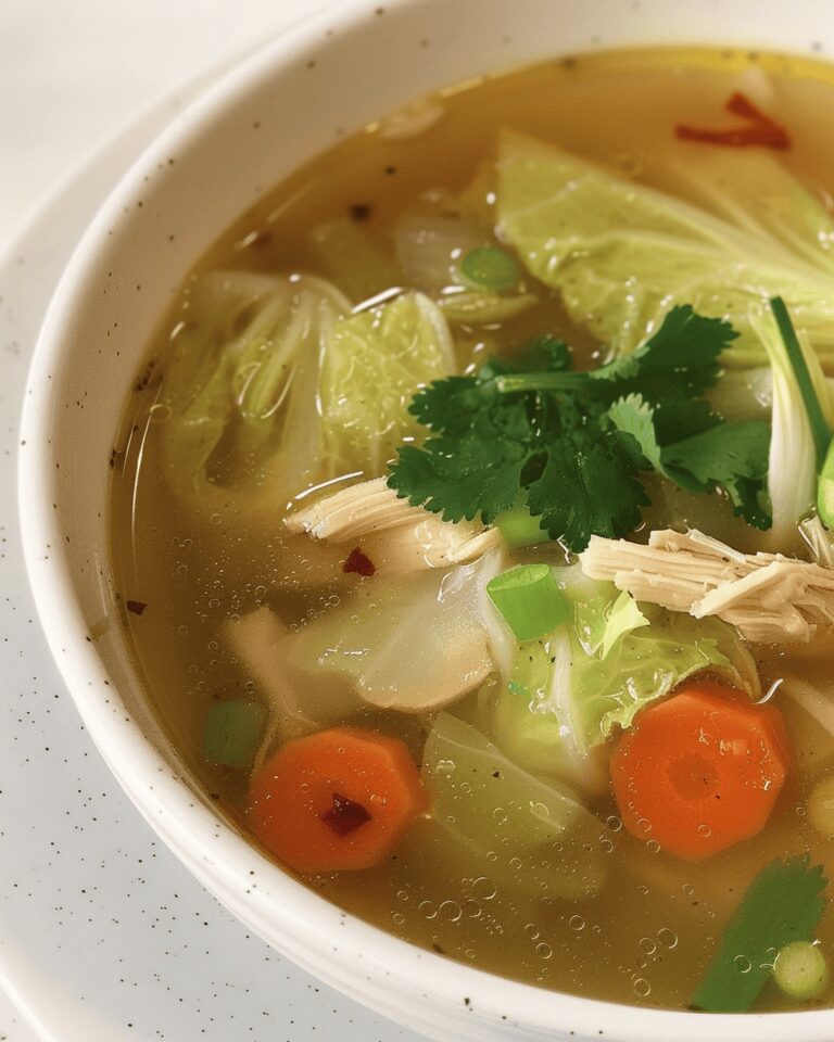 Napa Cabbage Delight Soup Recipe