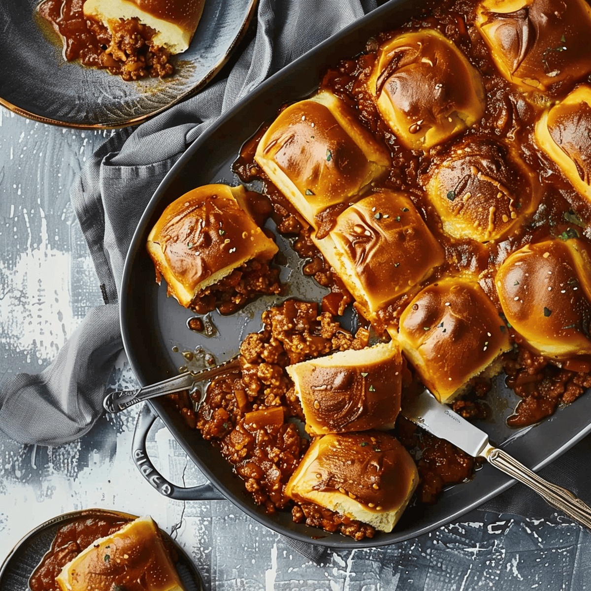 Sloppy Joe Casserole With Dinner Rolls Recipe
