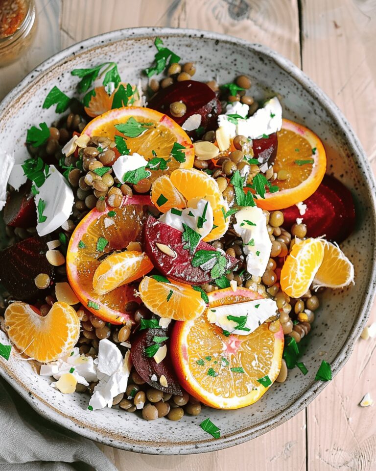 Vibrant Lentil Salad With Roasted Beets And Blood Oranges Recipe