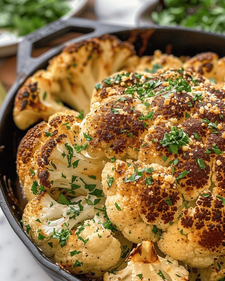 Whole Roasted Cauliflower With Herb Butter Recipe