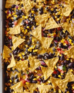 Mouthwatering Trader Joes Corn and Black Bean Sheet Pan Nachos Recipe
