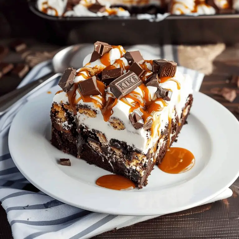 Snickers Poke Cake Recipe