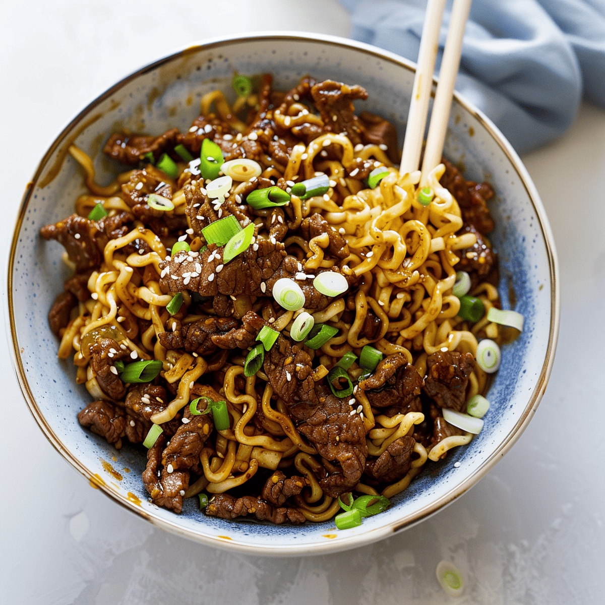 Honey Soy Crispy Beef And Noodles Recipe