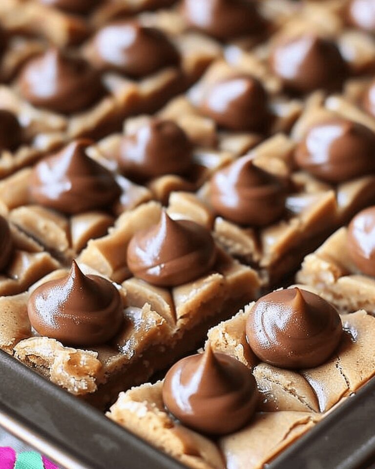 Dreamy Peanut Butter Blossom Bars Recipe