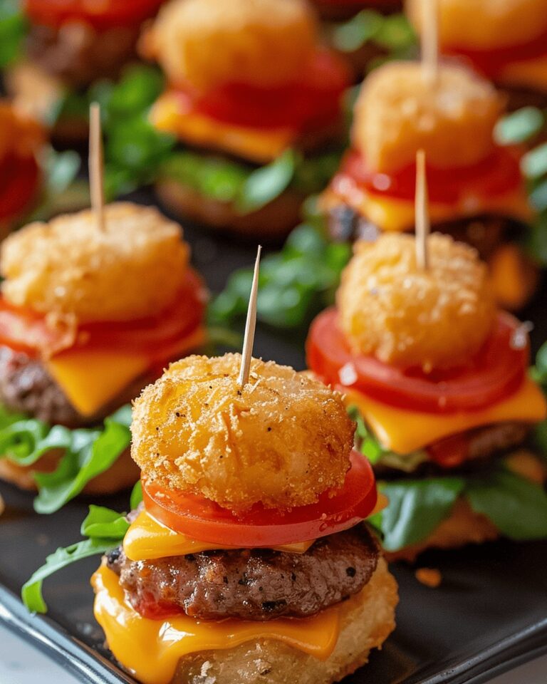 Mini Tater Tot Sliders Recipe