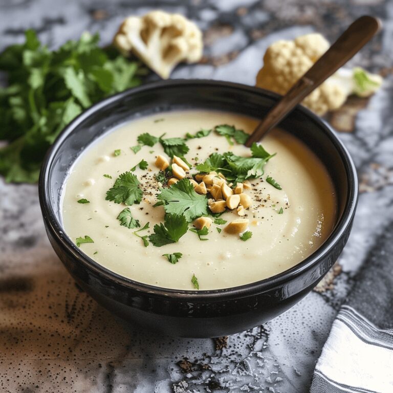 Thai Coconut Cauliflower Soup Recipe