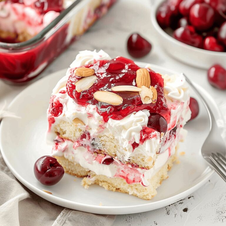 Layered Cherry Angel Delight Recipe
