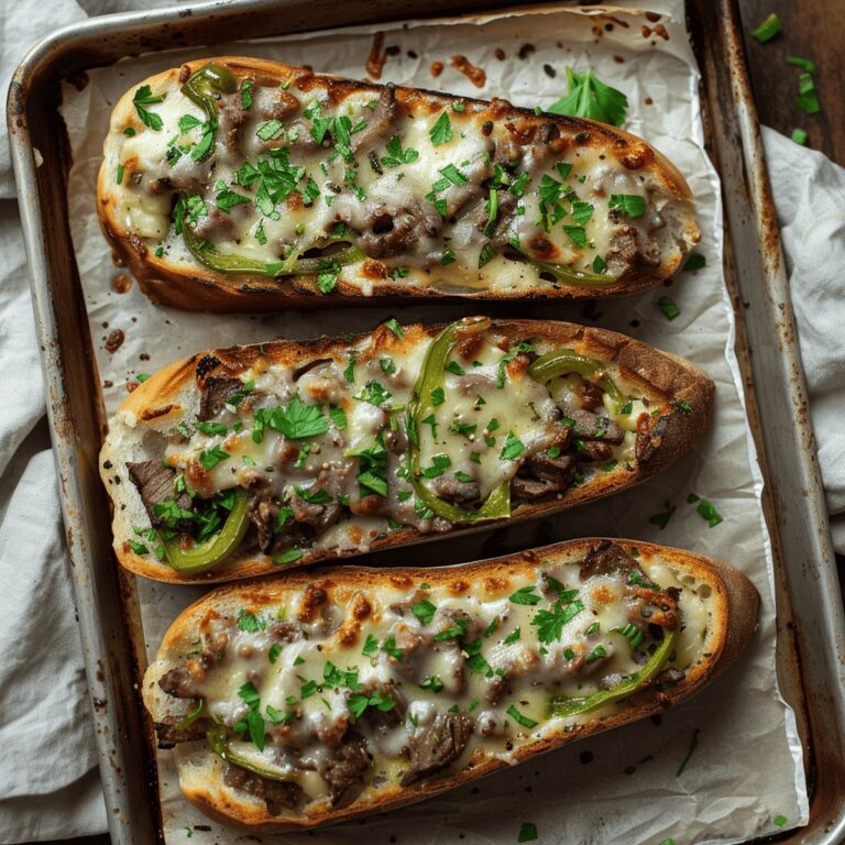 Philly Cheesesteak Garlic Bread Recipe