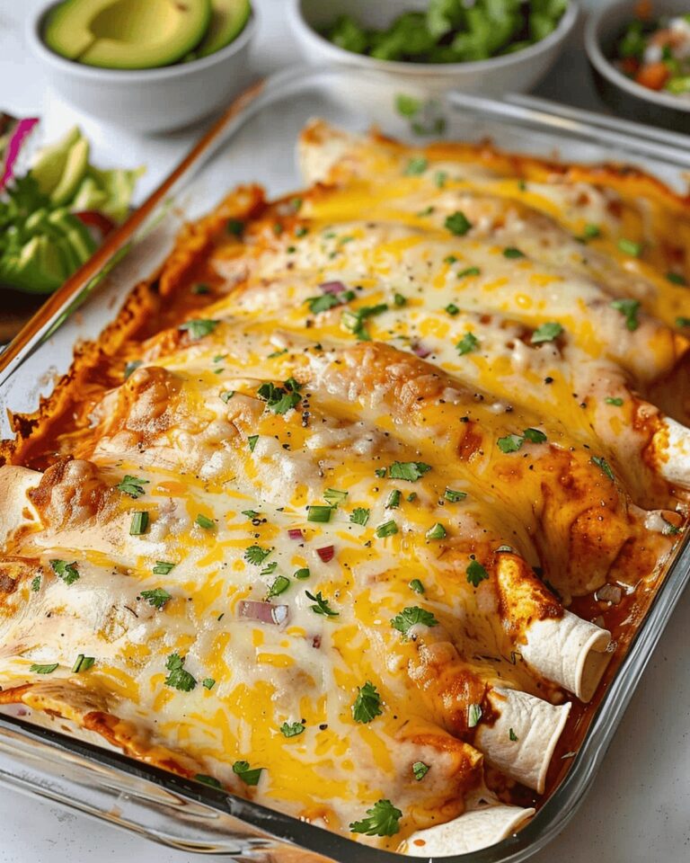 Cheesy Cream Cheese Chicken Enchiladas Recipe