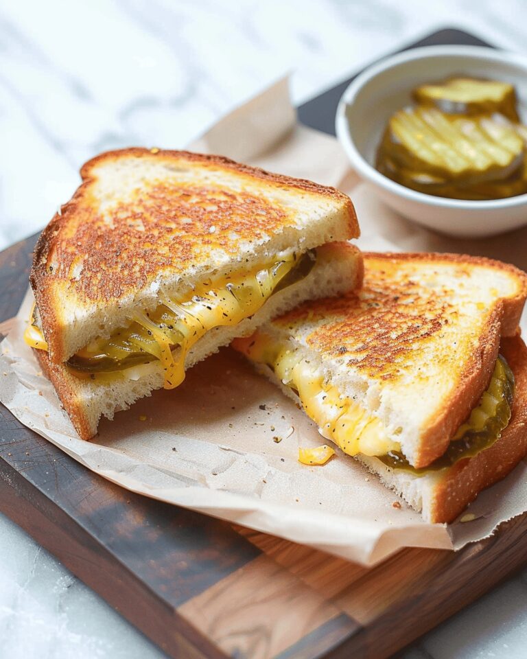 Tangy Pickle Grilled Cheese Sandwiches Recipe