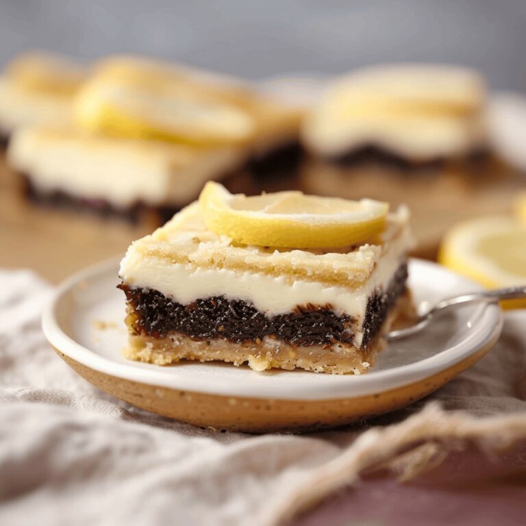 Tangy Lemon Fig Cheesecake Bars Recipe