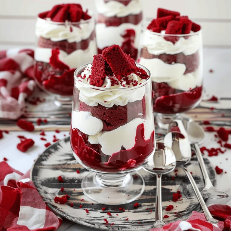 Red Velvet Cake Parfaits Recipe