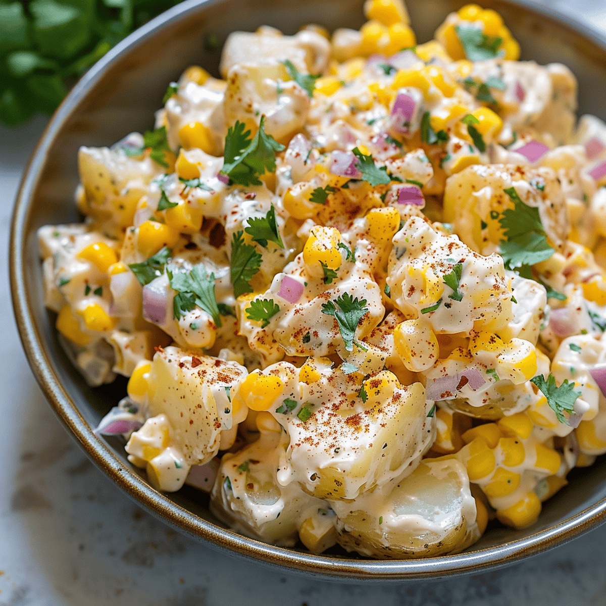 Mexican Street Corn Potato Salad Recipe