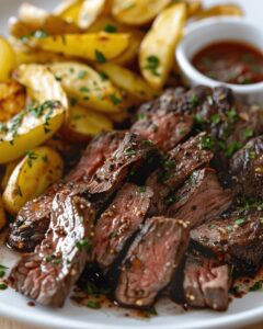Beef Bites And Crispy Potato Fries Recipe