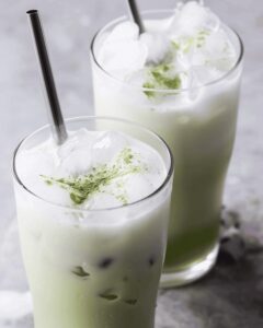 Silky Sakura Iced Matcha Latte Recipe