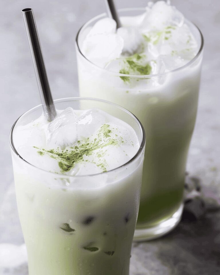 Silky Sakura Iced Matcha Latte Recipe