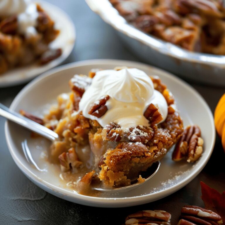 Rustic Pumpkin Pecan Cobbler Recipe