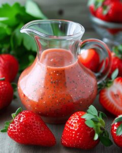 Sweet Strawberry Poppy Seed Vinaigrette Recipe