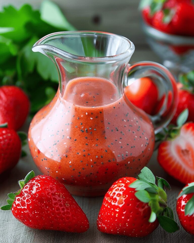 Sweet Strawberry Poppy Seed Vinaigrette Recipe
