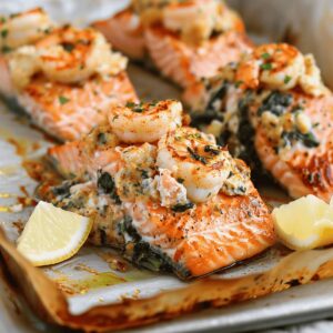 Crab And Shrimp Stuffed Salmon Recipe