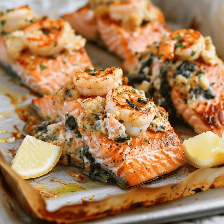 Crab And Shrimp Stuffed Salmon Recipe