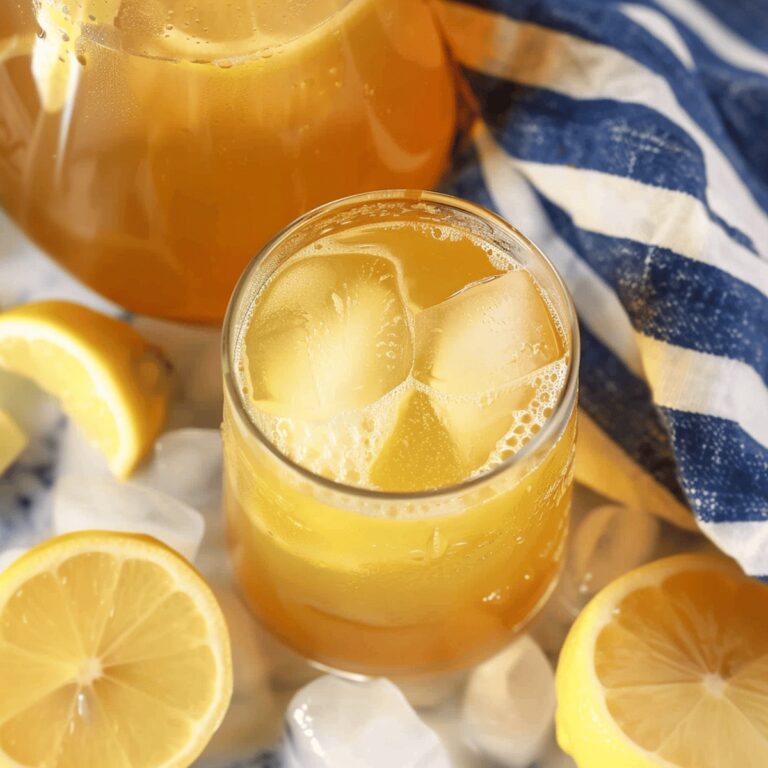 Lemon Ginger Iced Green Tea Recipe