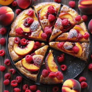 Luscious Raspberry Peach Cake Recipe