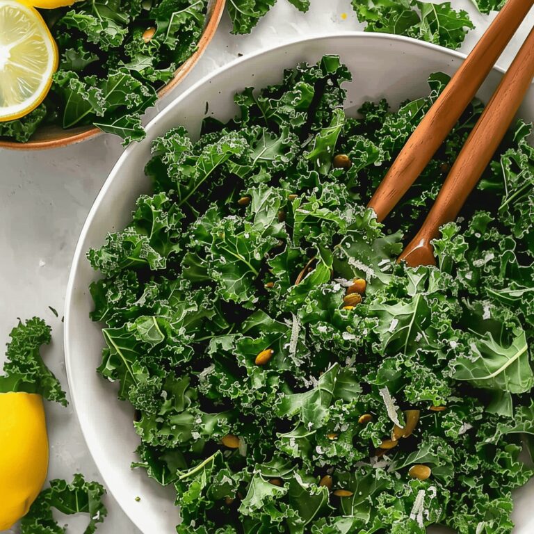 Vibrant Kale Salad With Lemon Dressing Recipe