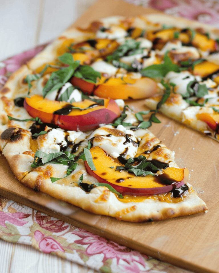 Rustic Peach Pizza Recipe