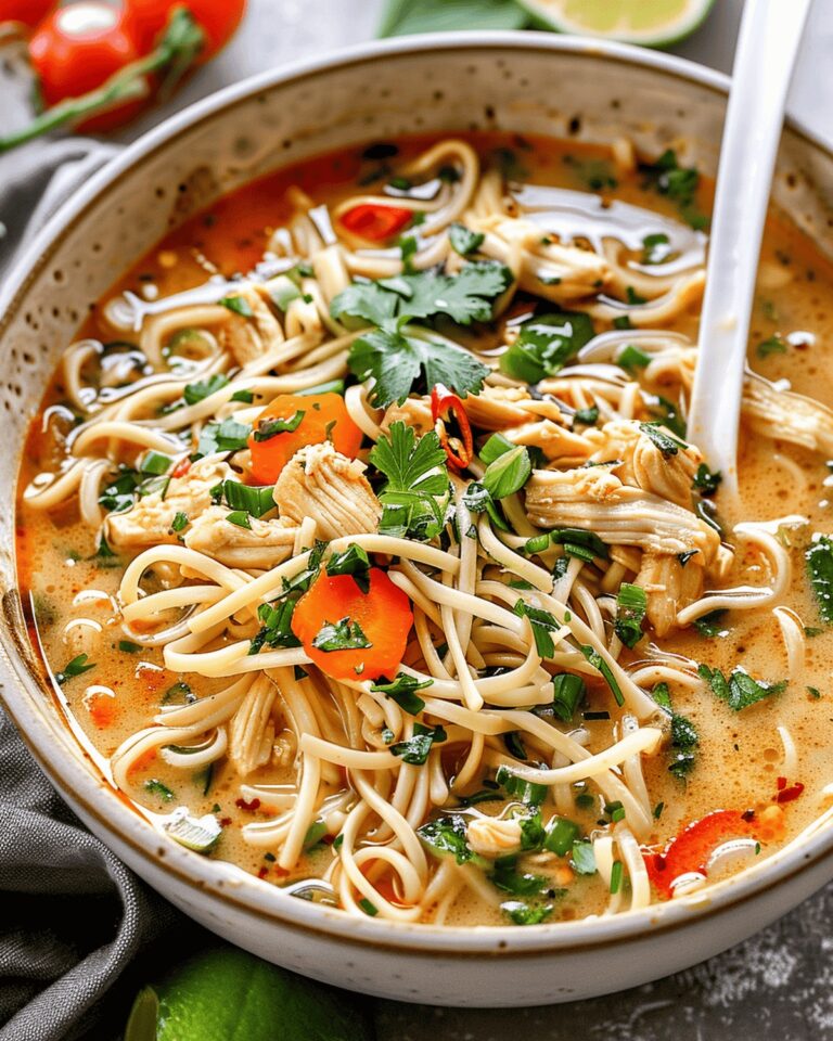 Silky Asian Chicken Noodle Soup Recipe