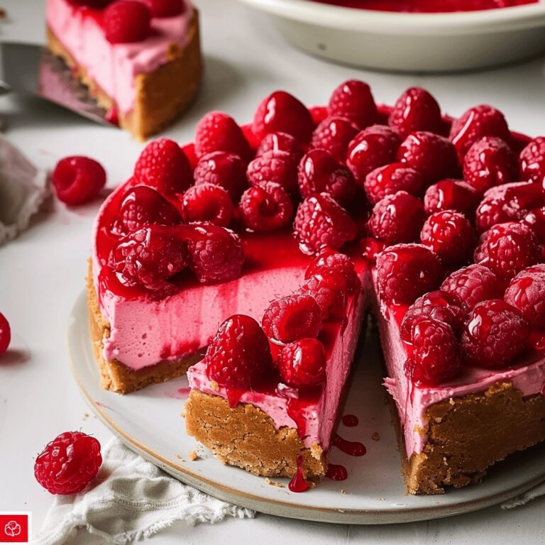Easy Baked Raspberry Cheesecake Recipe
