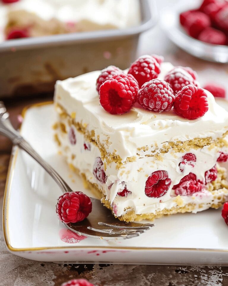 Dreamy Lemon Raspberry Icebox Cake Recipe