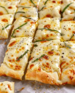 Cheesy White Garlic Pizza Recipe