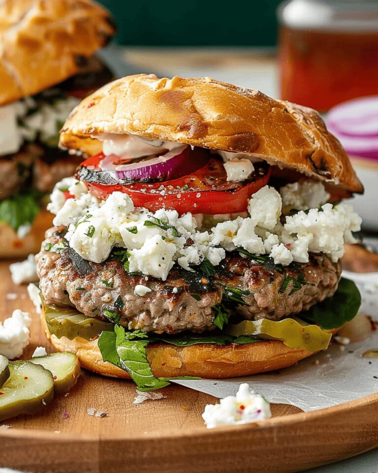 Succulent Greek Lamb Burger Recipe